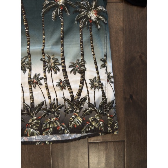 Campia Moda Size 2XL Short Sleeve‎ Floral Tree Hawaiian Mens Button Down Shirt - Picture 4 of 6